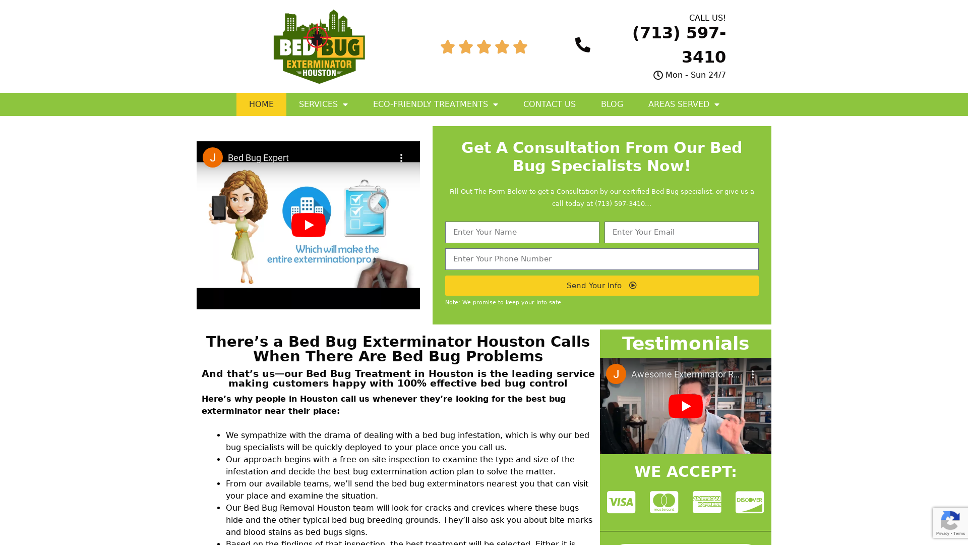 Bed Bug Exterminator Houston